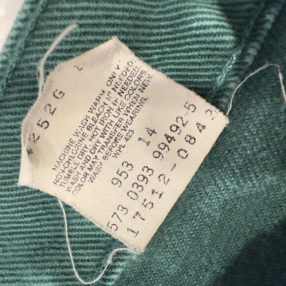 VTG 90s LEVI'S Women's High Waist Tapered Green Size 13 Jeans 17512-0842 Red Tag - Picture 8 of 14